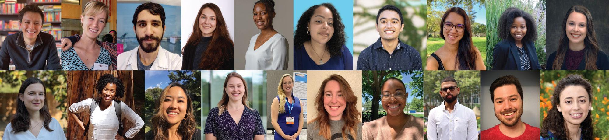 Collage of PFTF fellows from the class of 2023-24 